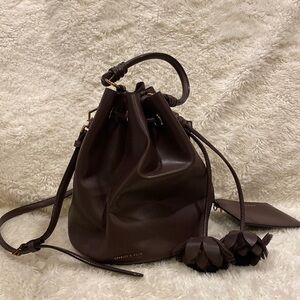 Charles & Keith Bucket Bag - dark purple